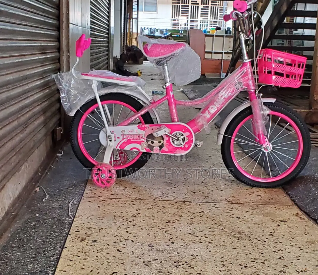 Classic Girls Bicycle With a Carrier