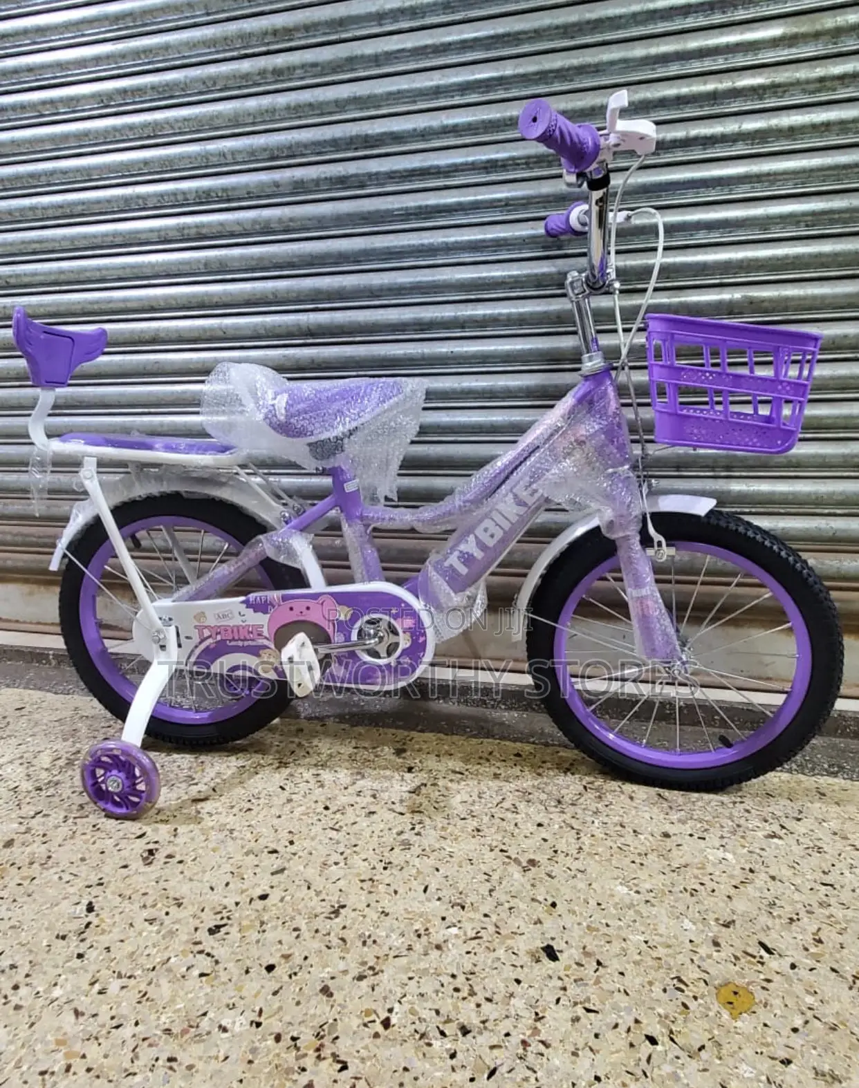 Classic Girls Bicycle With a Carrier