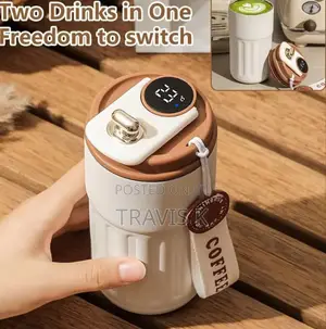 Coffee Thermos Mug With Temperature Display