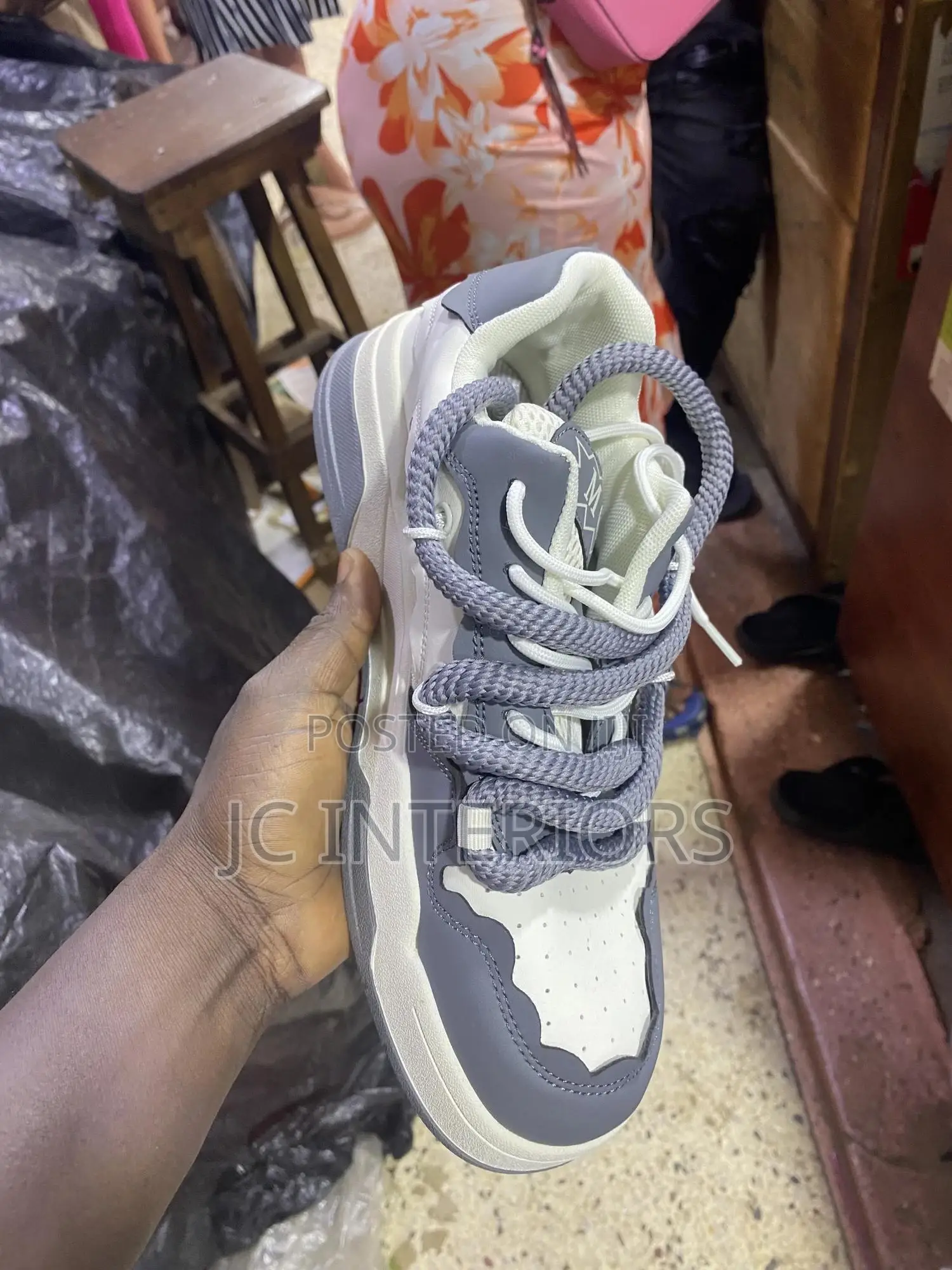 Grey White Sneakers