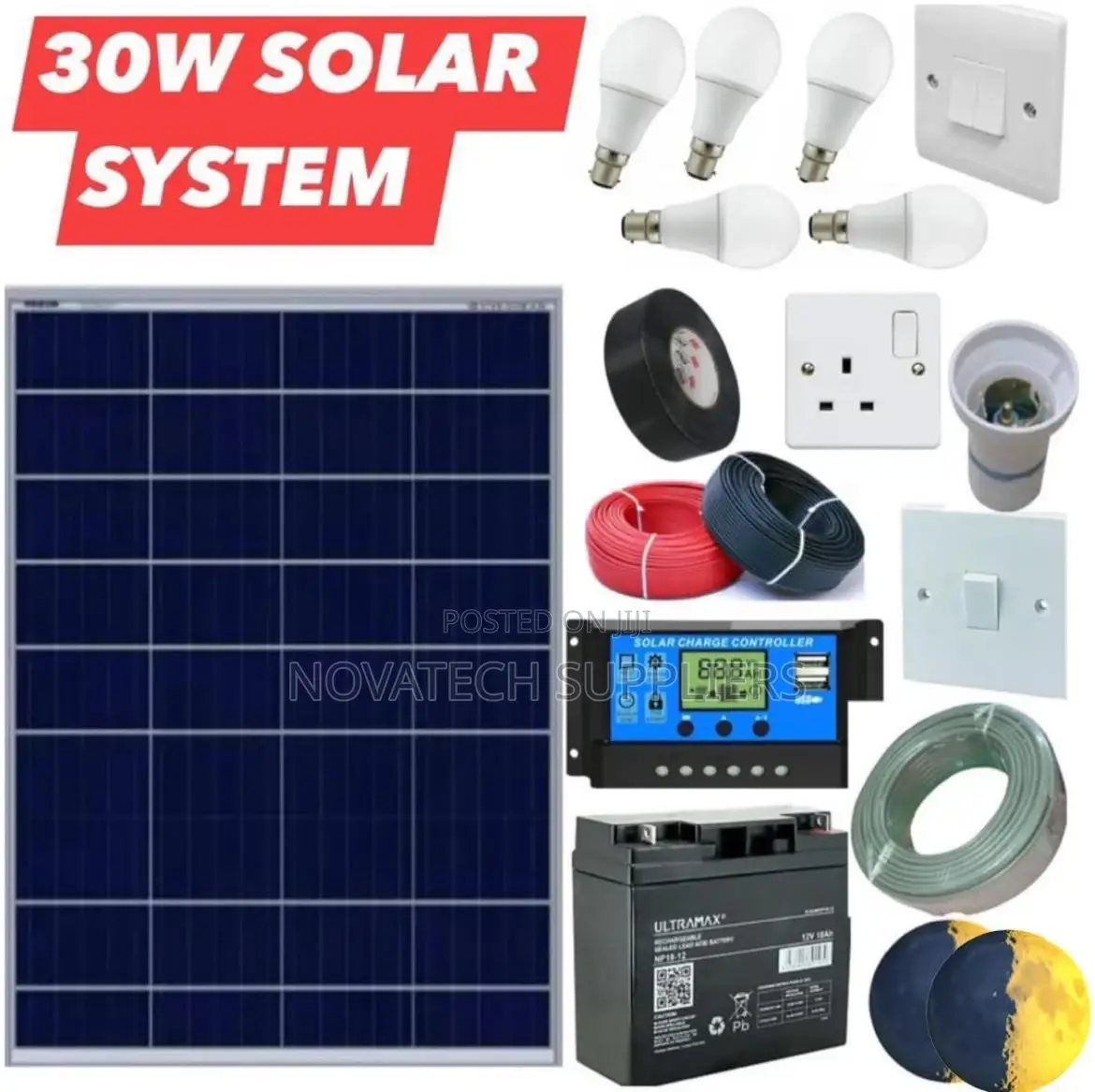 30W Solar System Full Package