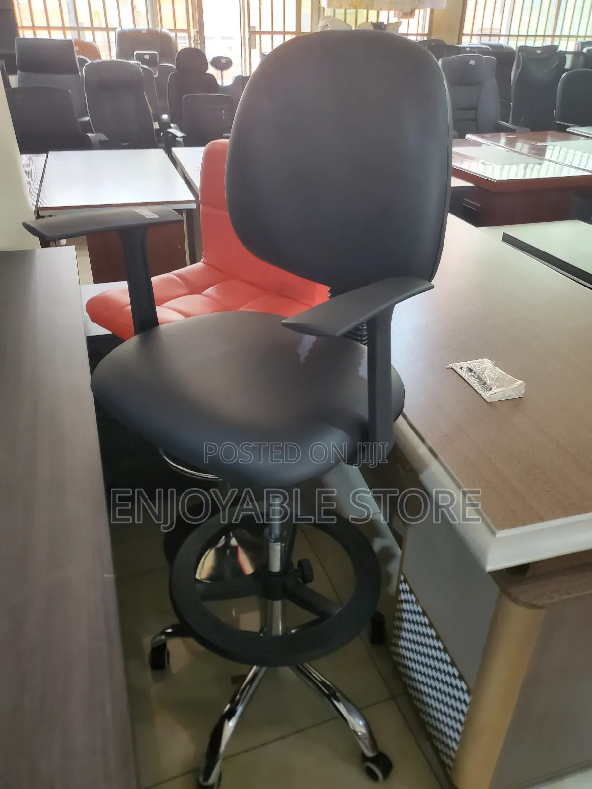 Office Leather Counter Chair Office Leather Counter Chair