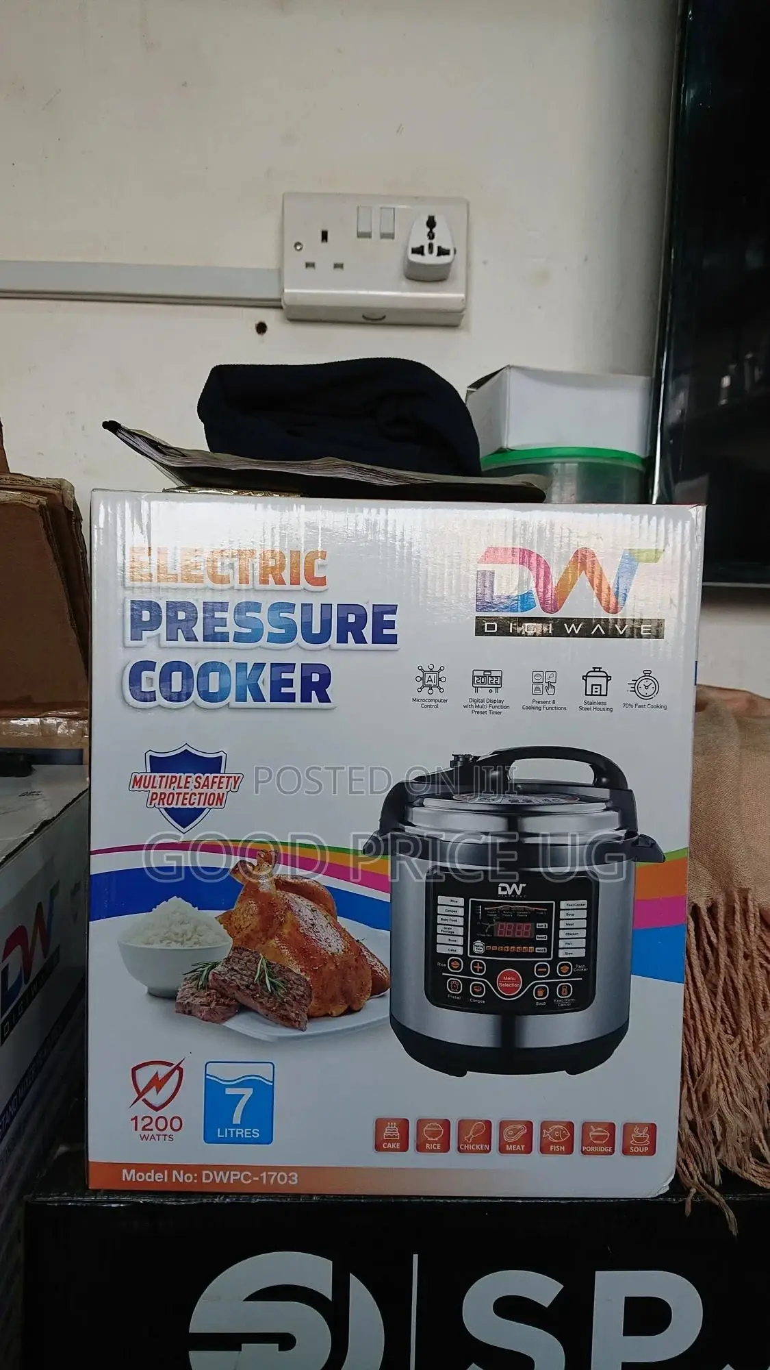 7L DW Electric Pressure Cooker / 8 Cooking Functions