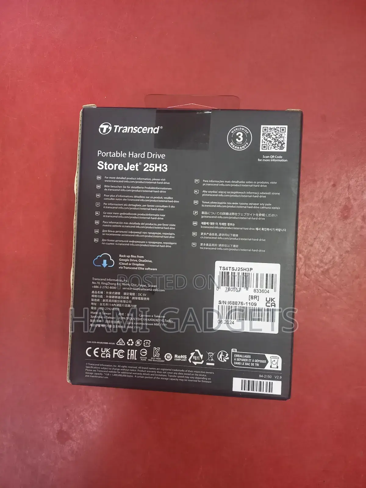 4tb Transcend External Hard Drive Storejet