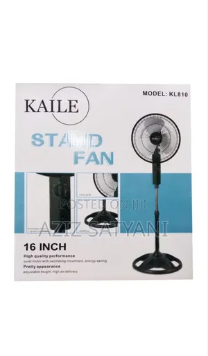 High Quality Perfomance 16 Inch Stand Fan-black