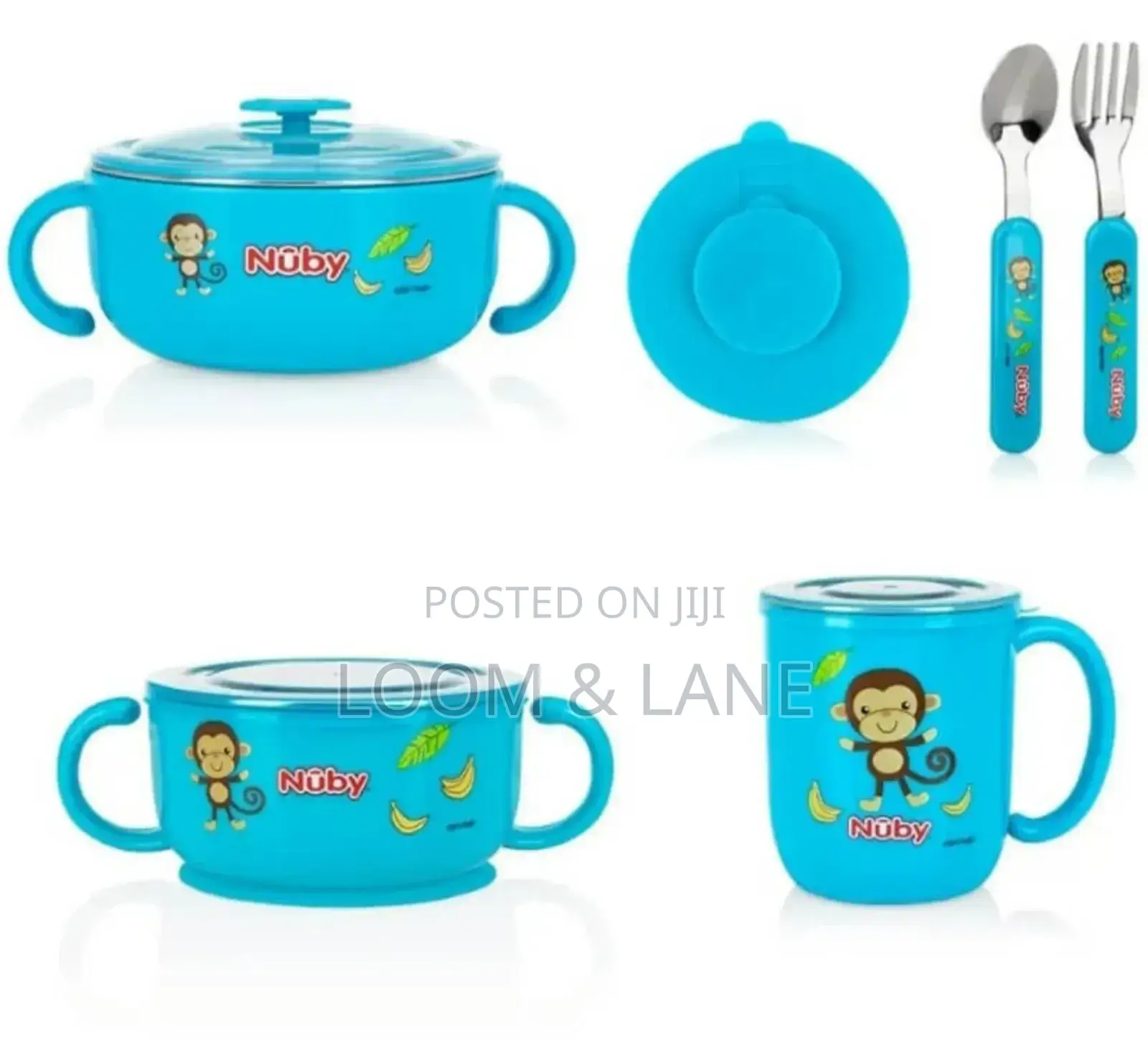 Nuby Stainless Steel Baby Feeding Set