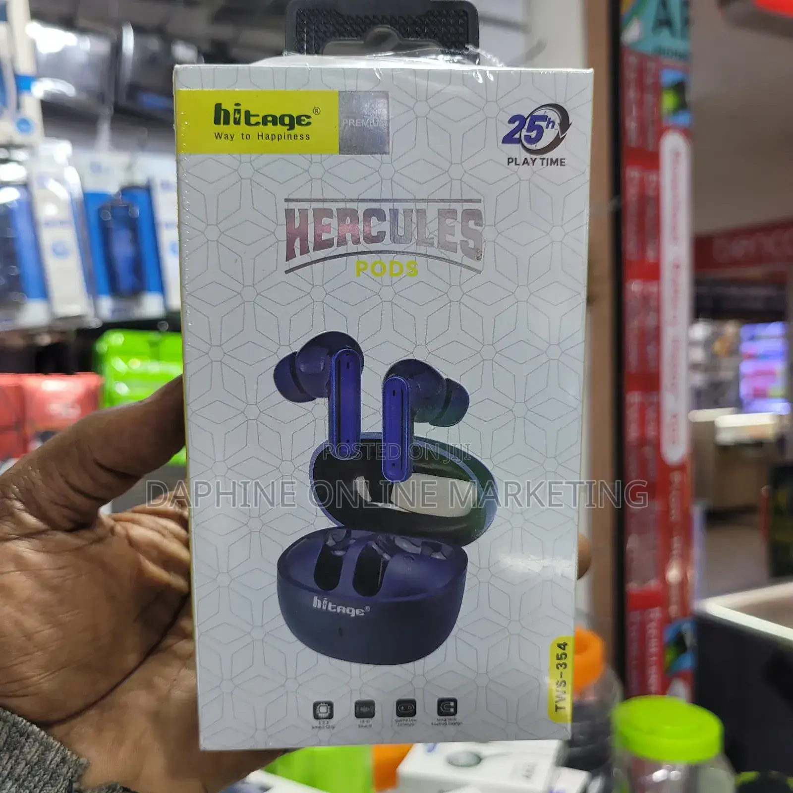 Hitage Deep Bass Earbuds/ Pure Bass Wireless Airpods Hitage