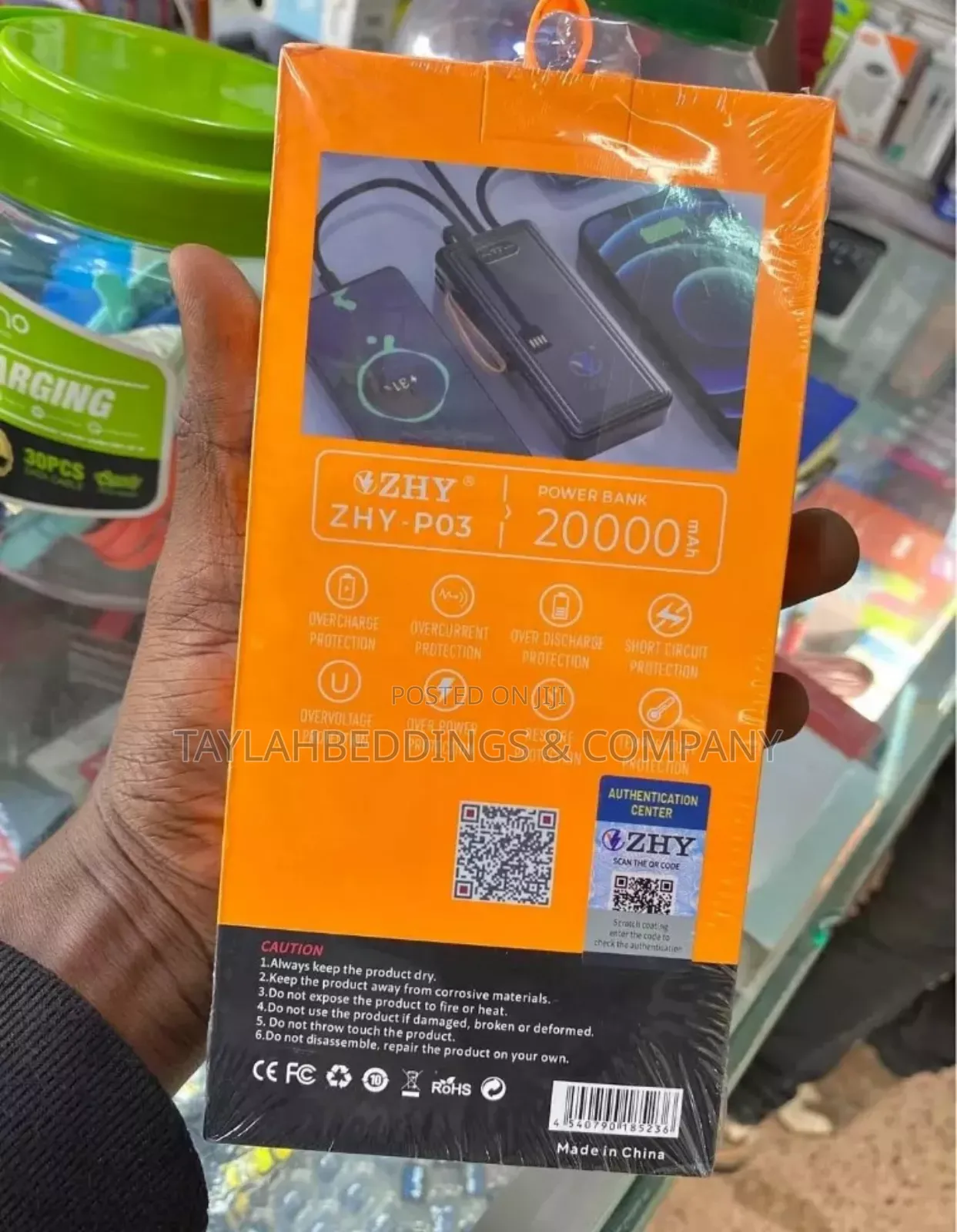 20000mah Power Bank 4in1 - Black