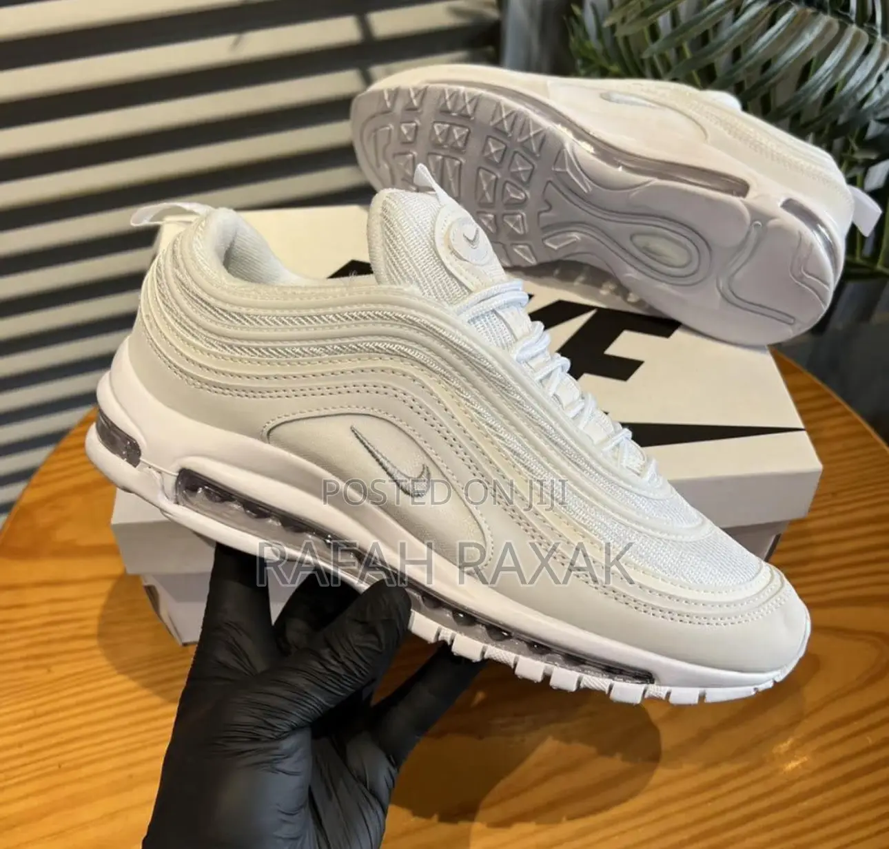 Nike Air Max 97 Plus Triple White Edition Sneakers