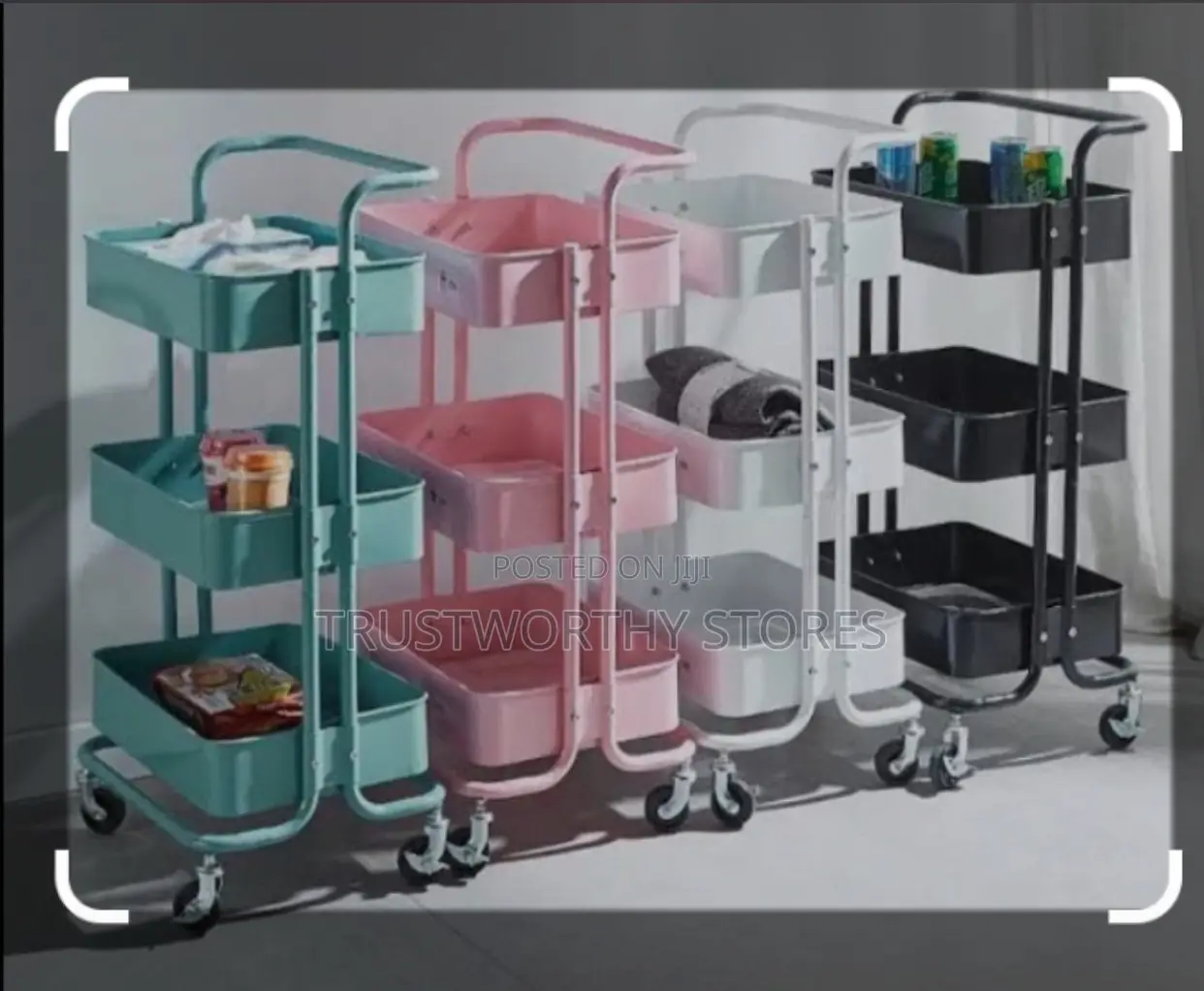 3 Levels Excellent Mobility Kitchen Trolley