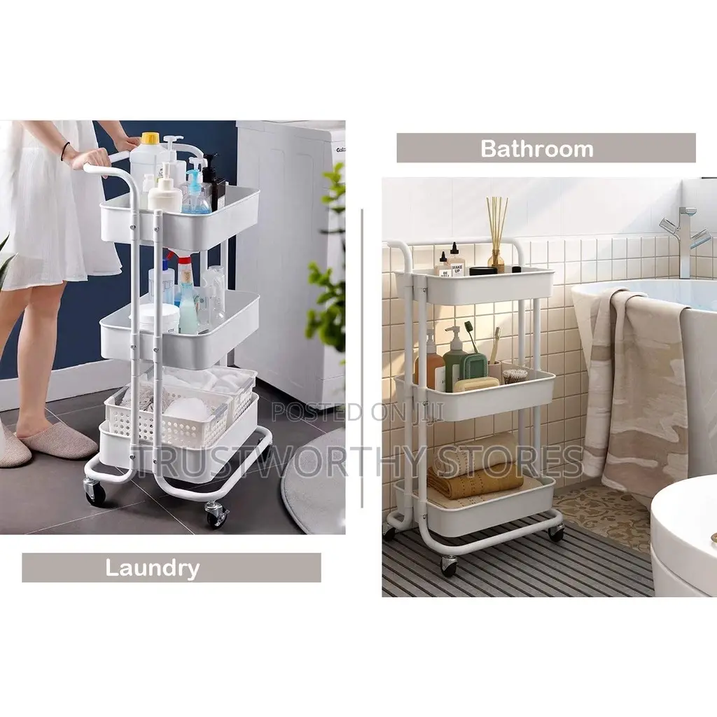 3 Levels Excellent Mobility Kitchen Trolley