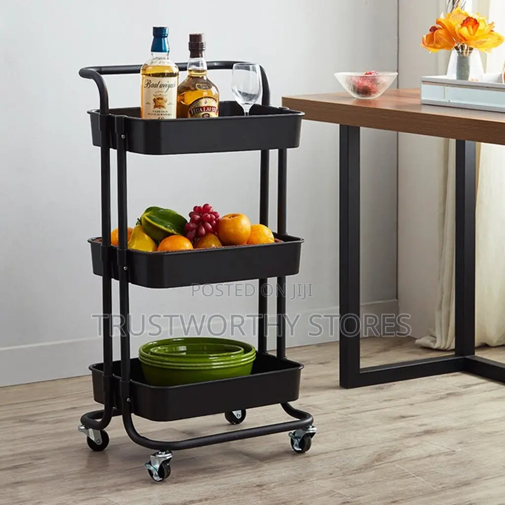 3 Levels Excellent Mobility Kitchen Trolley