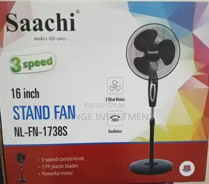 Stand Fan. Sachi 3 Speed Stand Fan.