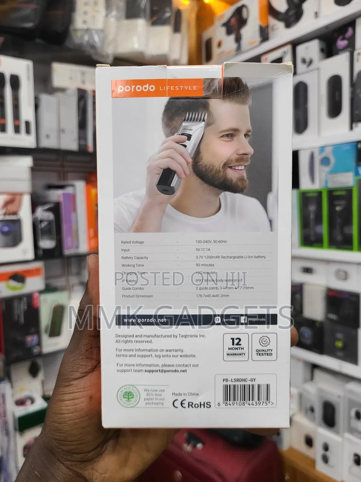 Porodo Cordless Hair Trimmer