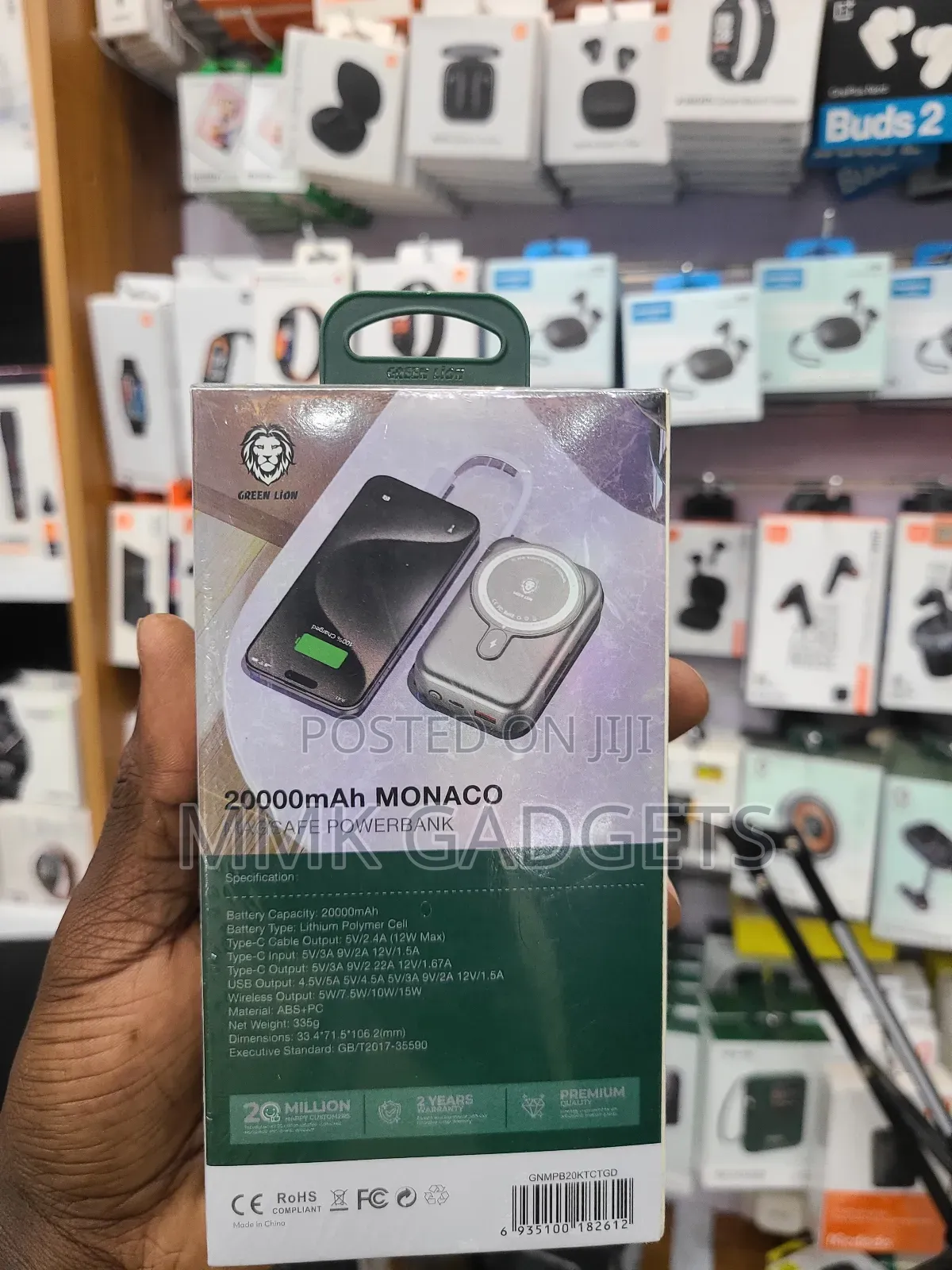 Green 20000mah Monaco Magsafe
