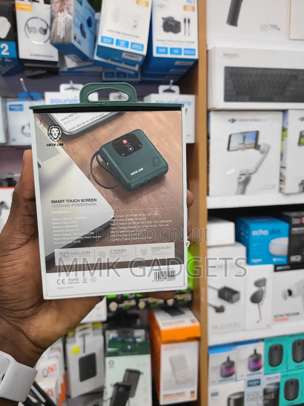 Greenlion Smart Touch Screen Powerbank