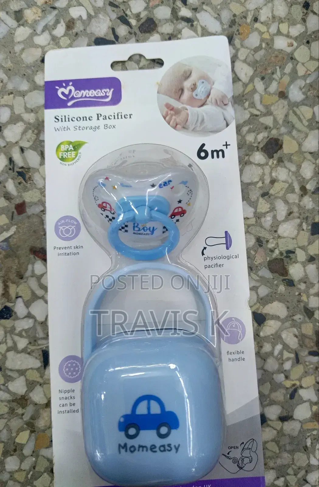 Momeasy Silicone Pacifier With Storage Cap
