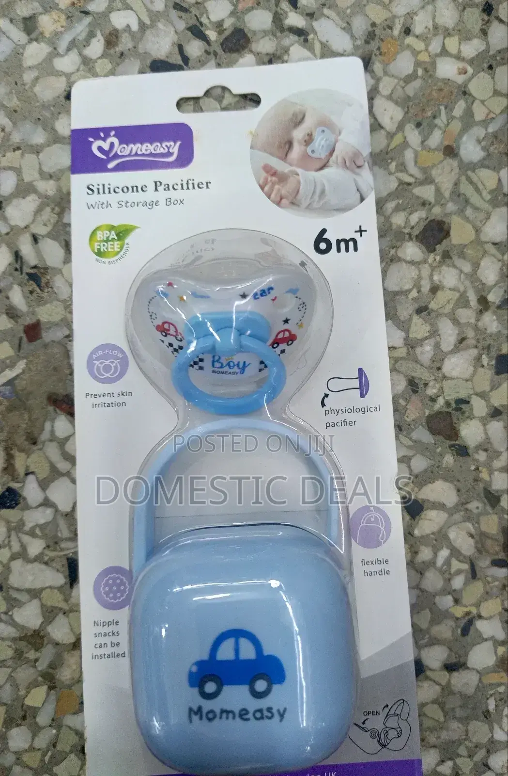 Momeasy Silicone Pacifier With Storage Cap