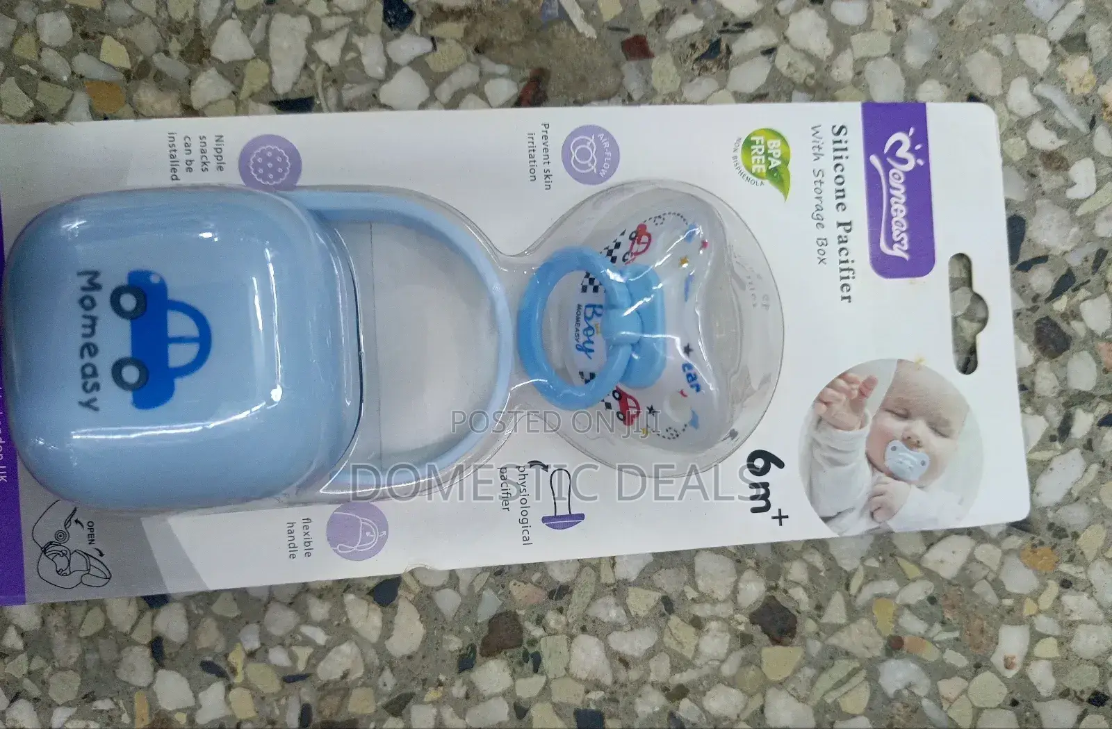 Momeasy Silicone Pacifier With Storage Cap