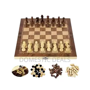Wooden Foldable Chess Set