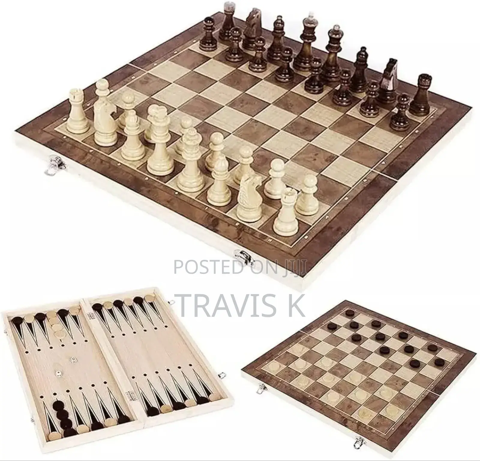 Wooden Foldable Chess Board