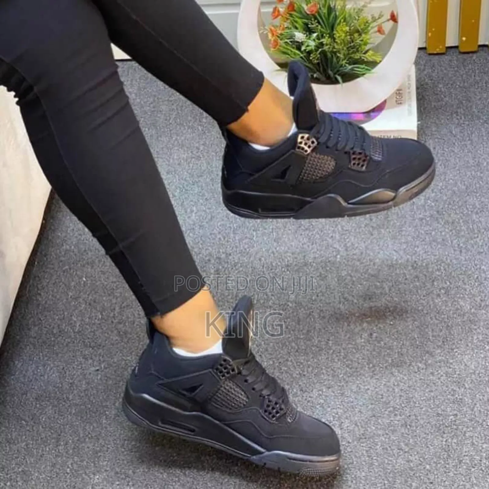 Actual Ladies Jordan 4 Sneakers