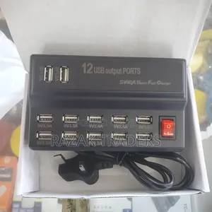 12 Ports Usb Hub, Multiple Devices12 Port Charging Station