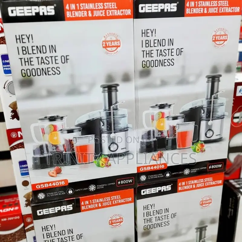 Geepas 4-in-1 Blender Juicer Extractor Gsb44016
