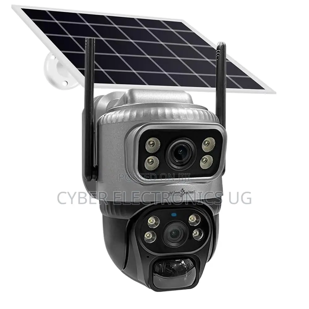 4g Simcard Solar Dual Lens Ip Camera PTZ Security Wireless CCTV