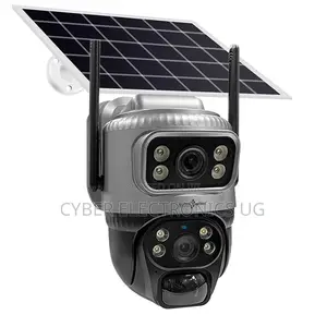 4g Simcard Solar Dual Lens Ip Camera PTZ Security Wireless CCTV