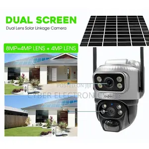 4g Simcard Solar Dual Lens Ip Camera PTZ Security Wireless CCTV