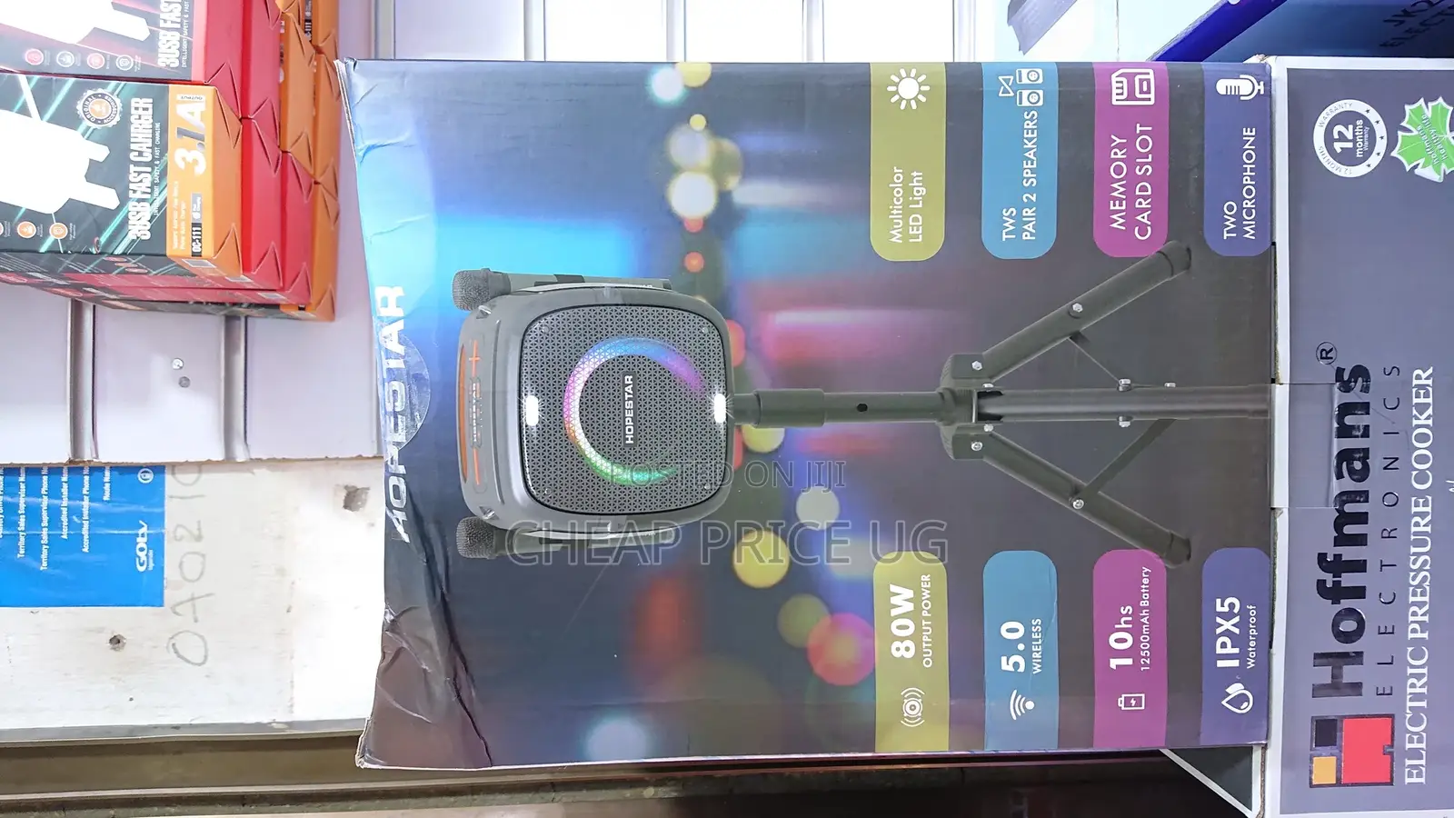 Hopestar Powerful Bass Speaker With Microphone