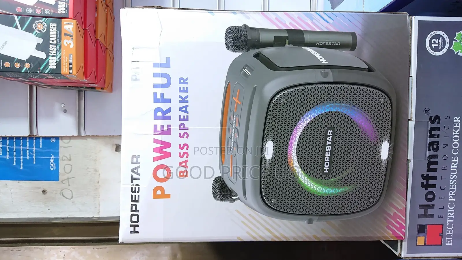 Hopestar Powerful Bass Speaker With Microphone