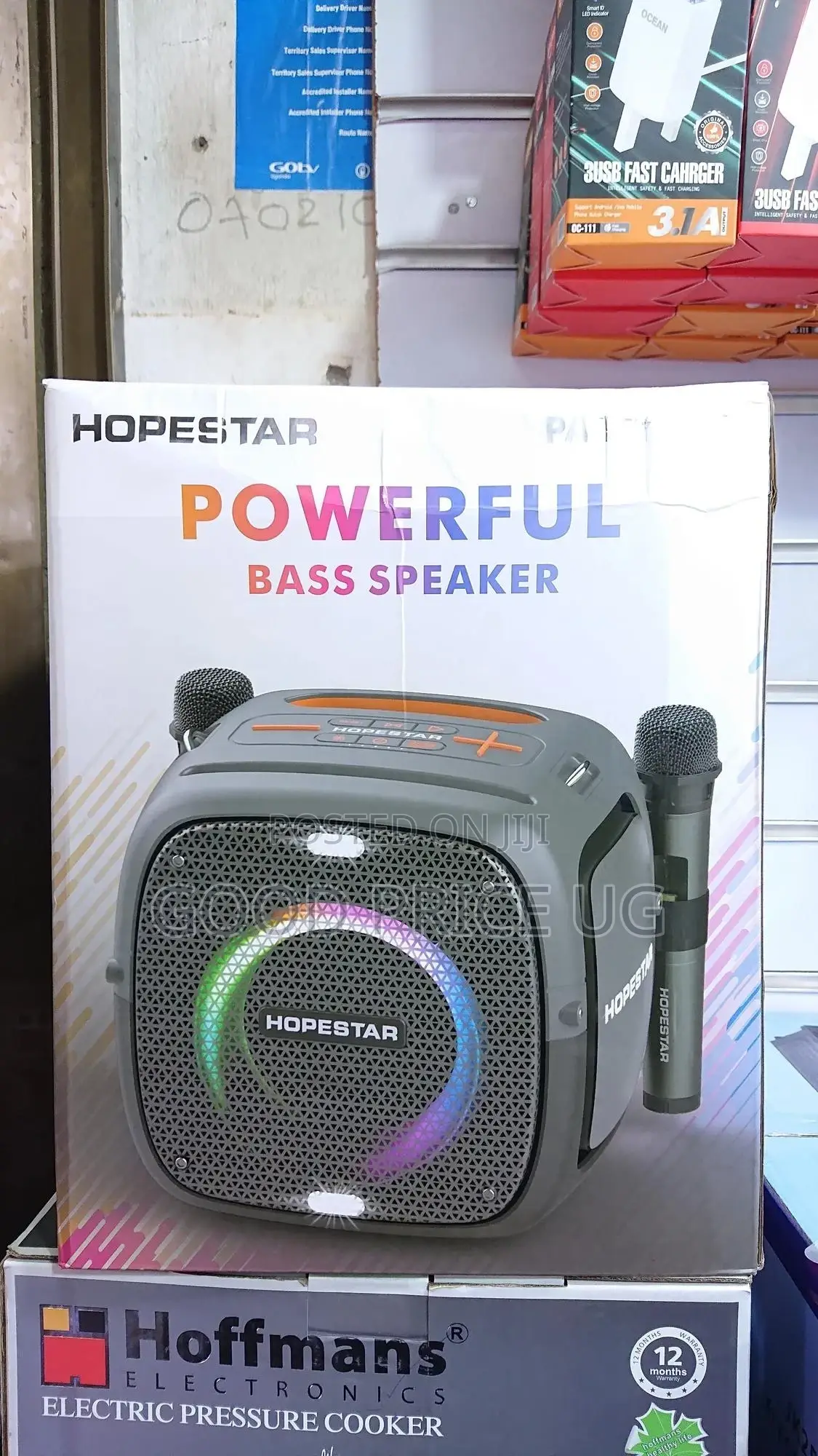 Hopestar Powerful Bass Speaker With Microphone