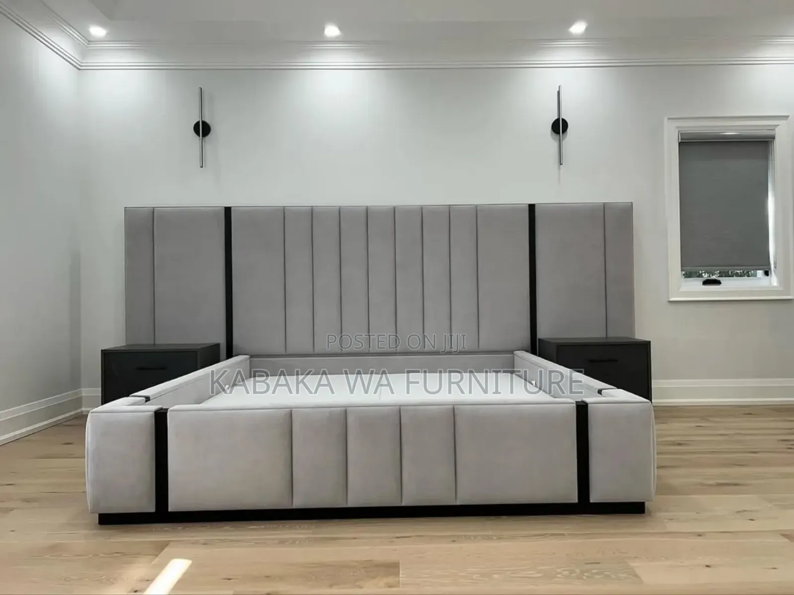 Delivery of This King-Size Bed. Modern Dressed /5x6 Leather /Bed With