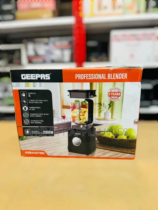 Geepas Professional Blender, 1800w Powerful Motor, GSB44078