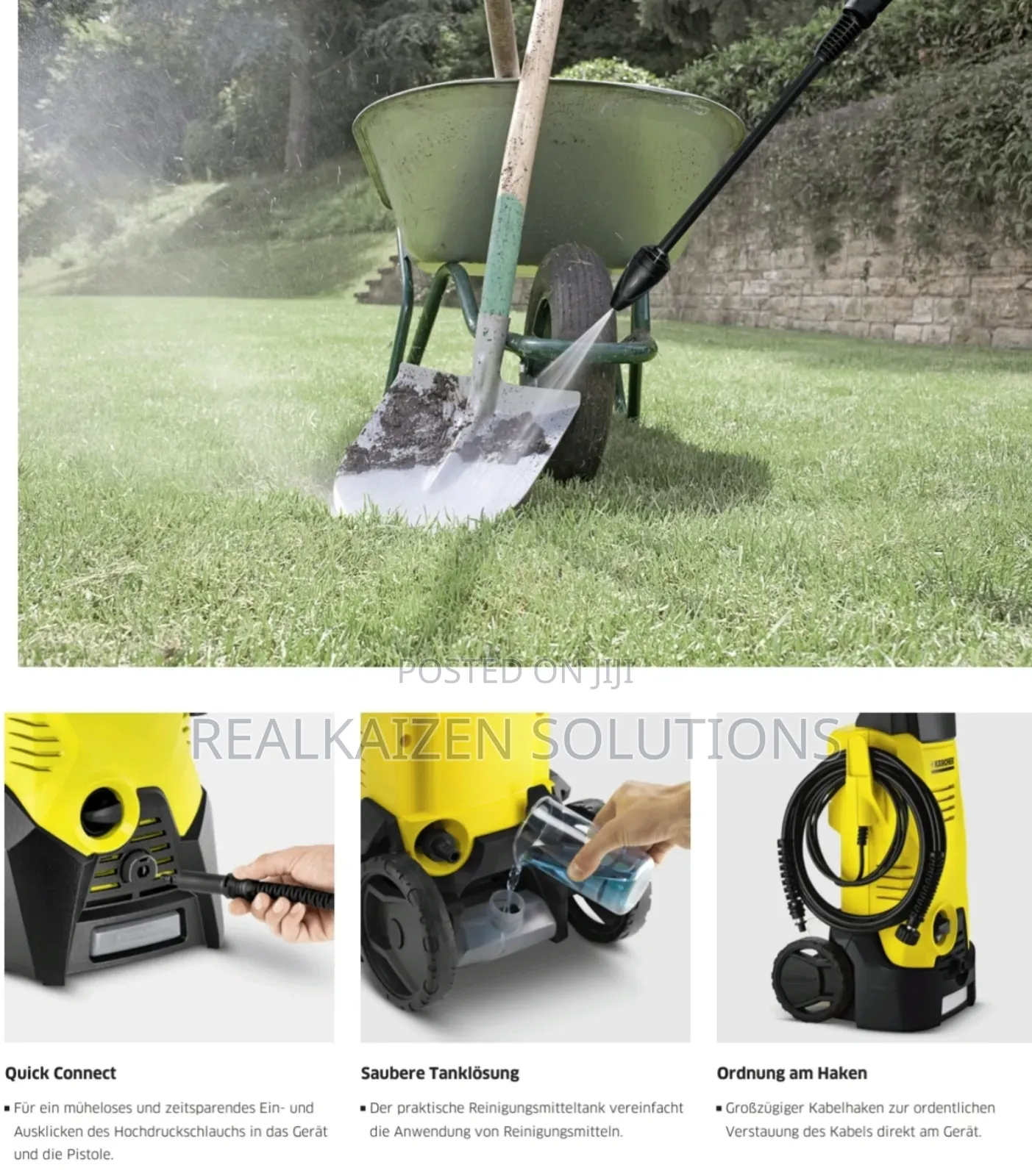 German KARCHER Electric Pressure Washer + Surface Cleaner