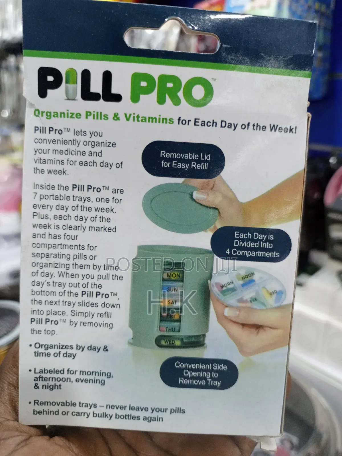 Pill Pro, Weekly Pill Organizer.
