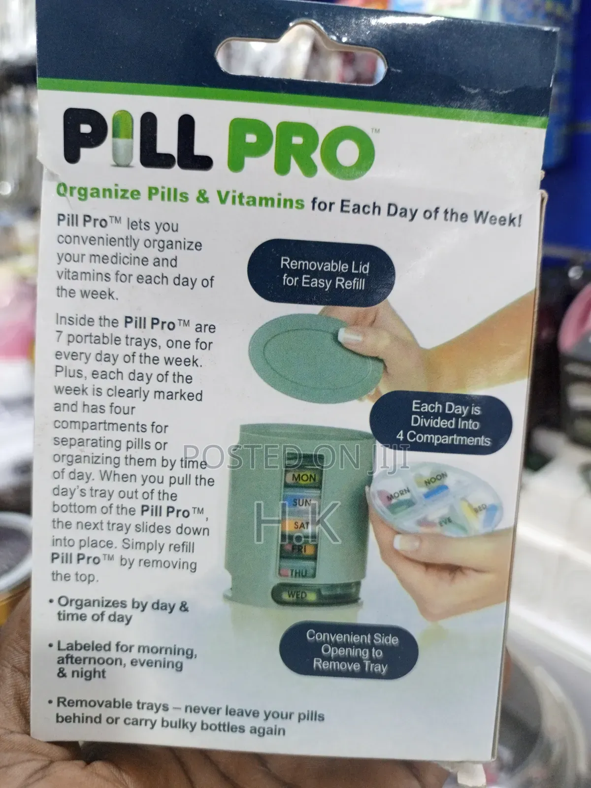 Pill Pro, Weekly Pill Organizer.