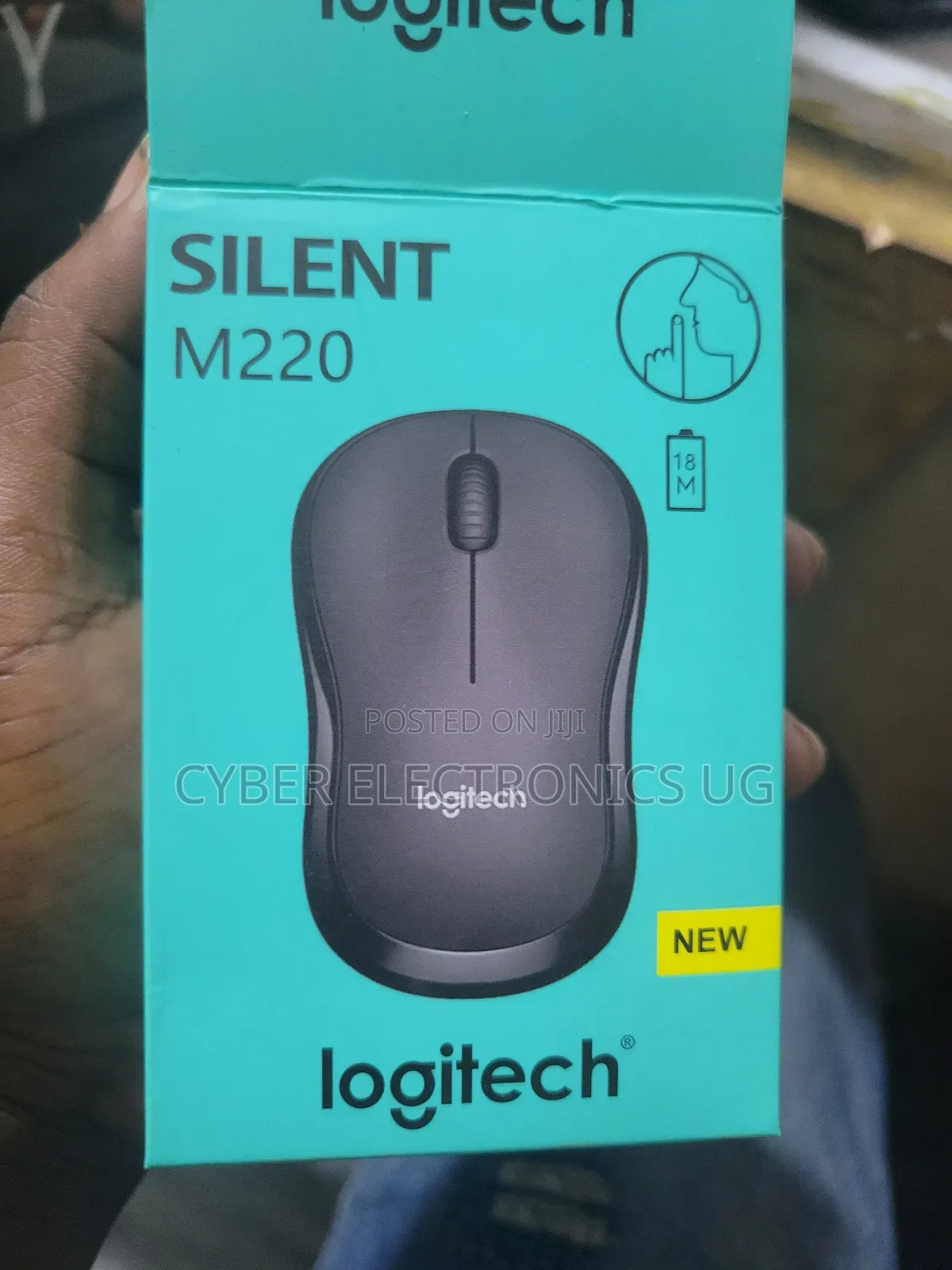 Silent Logitech Wireless Mouse for Laptop, Desktop M220