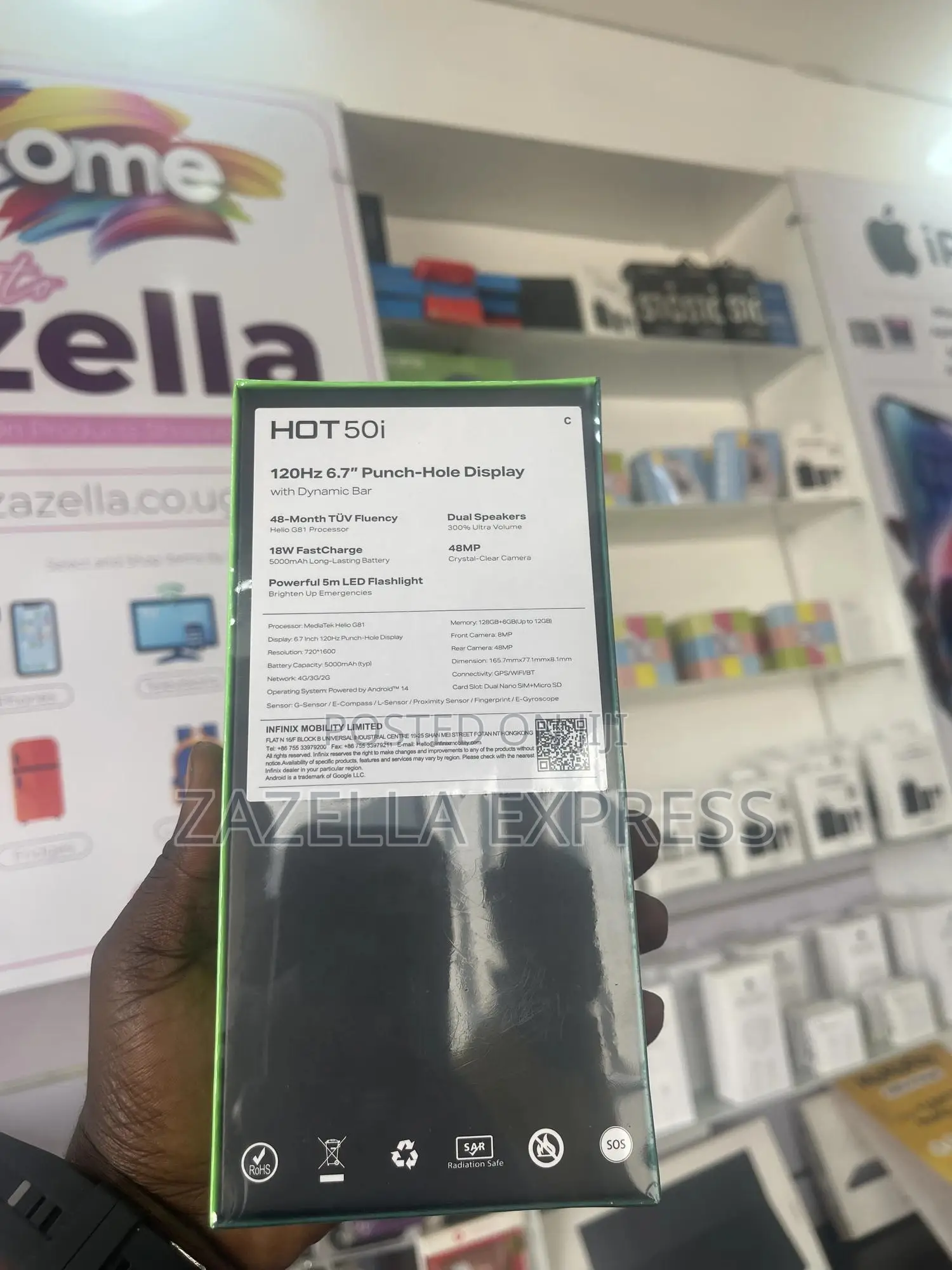 New Infinix Hot 50i 128 GB Gray