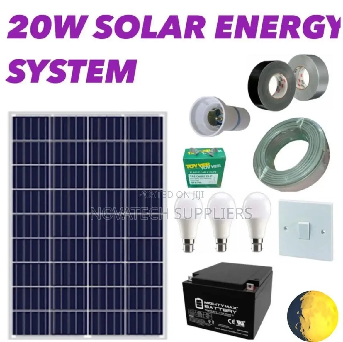 20W Solar System Full Kit / Order