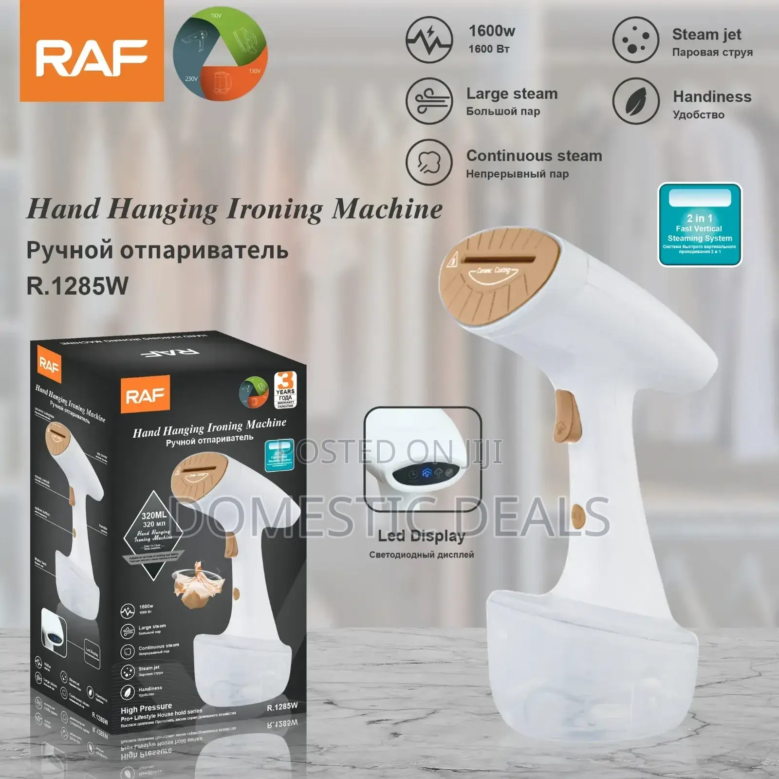 Raf Handheld Garment Steamer