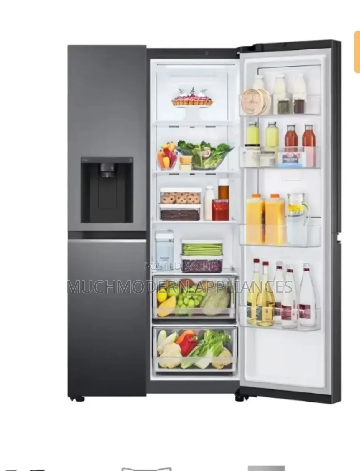 LG 635L Side-by-Side Door , Linear Coolingtm, GC-J257SQRS