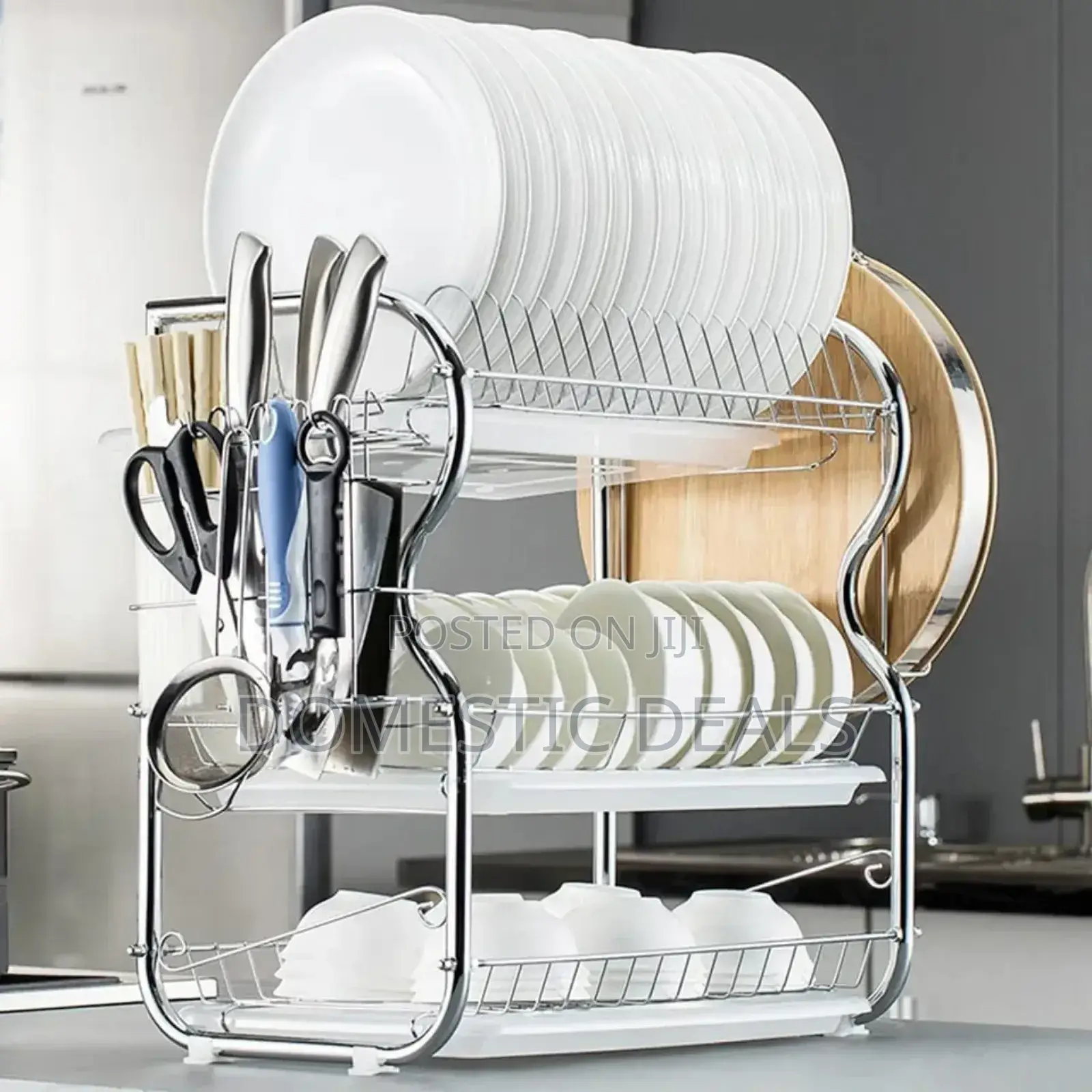 3 Tier Stainless Steel Dish Rack