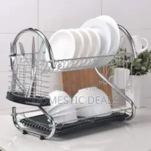 Double Layer Stainless Steel Dish Rack