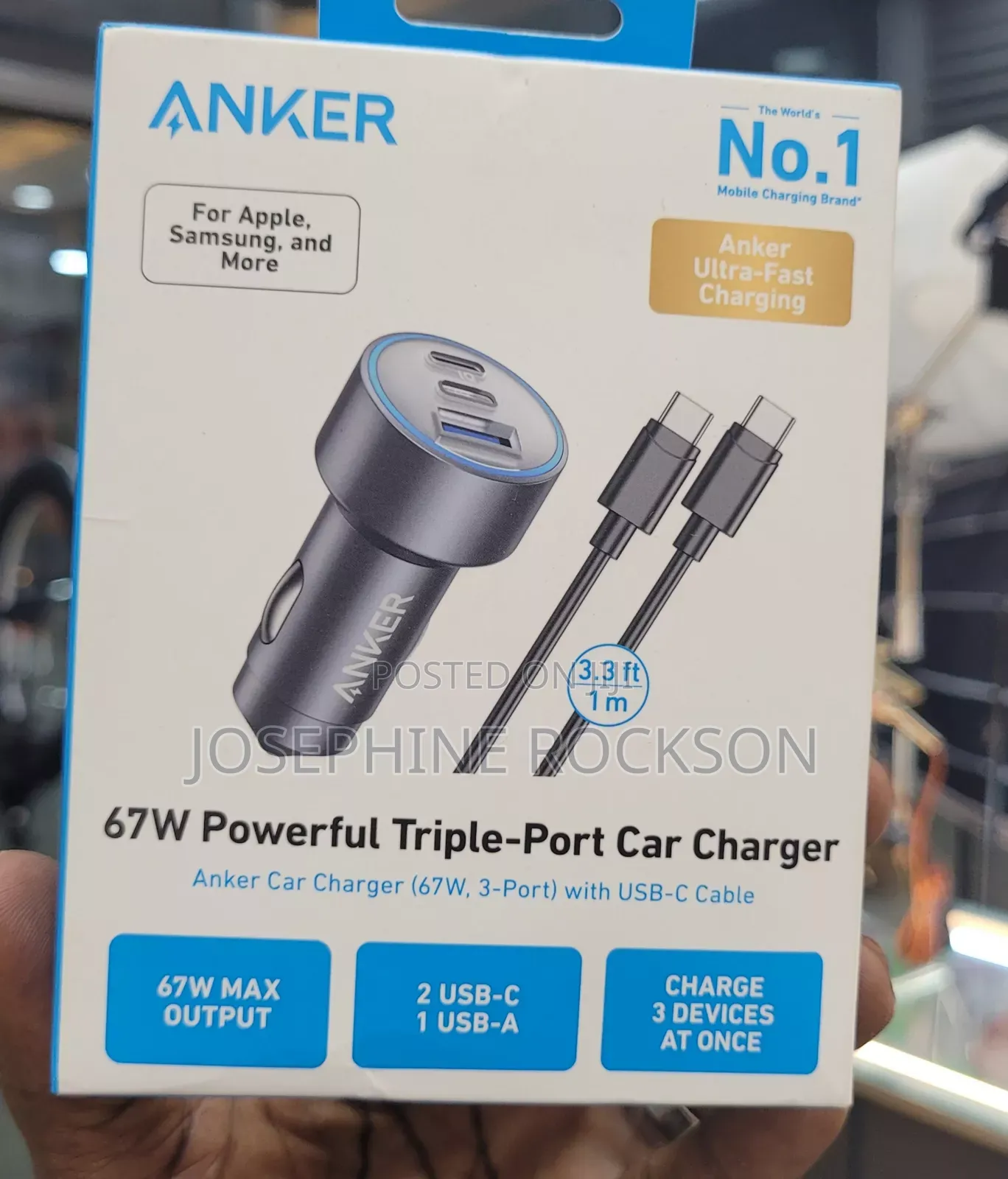 65w Dual Pd Car Phone Charger