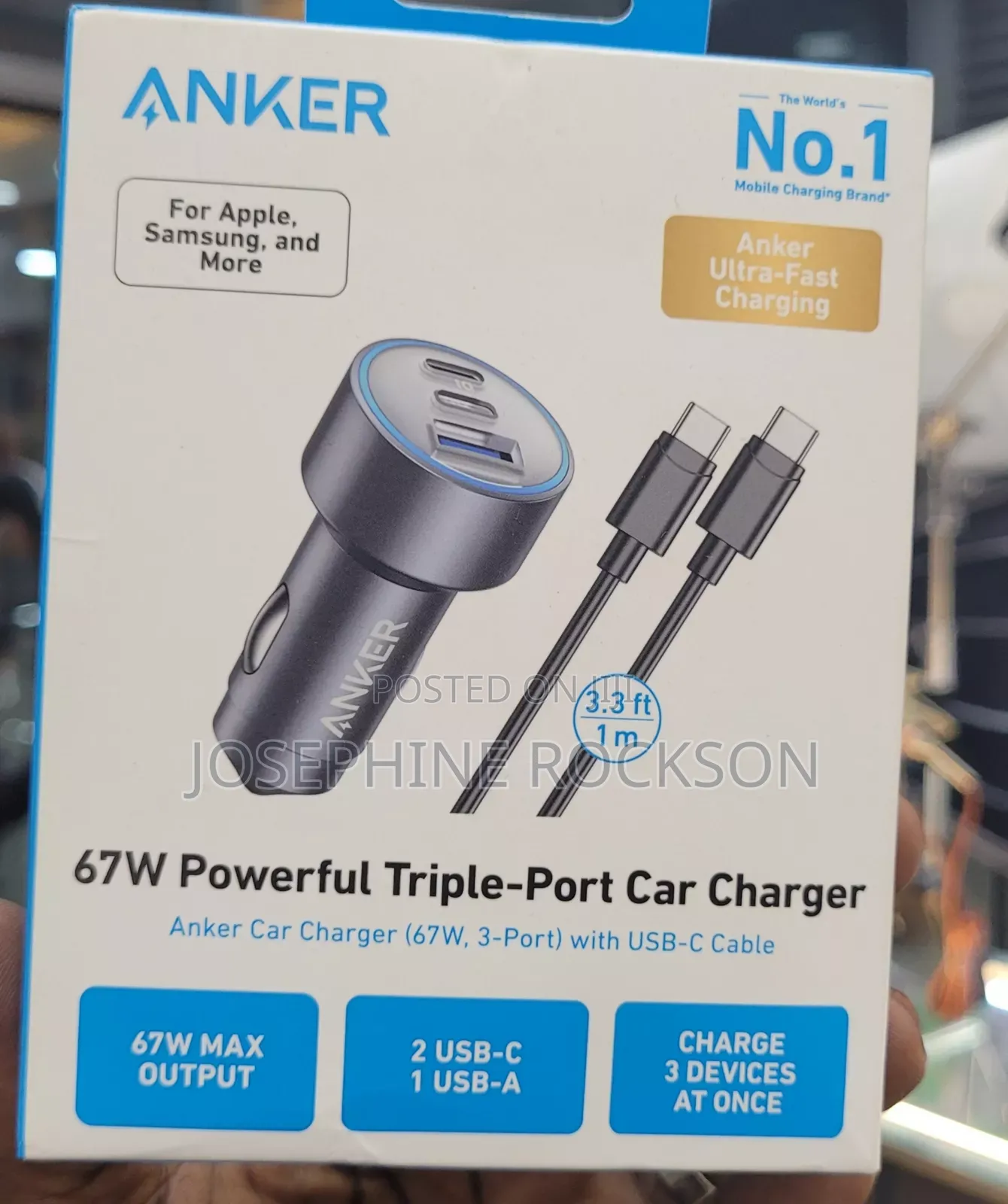 65w Dual Pd Car Phone Charger