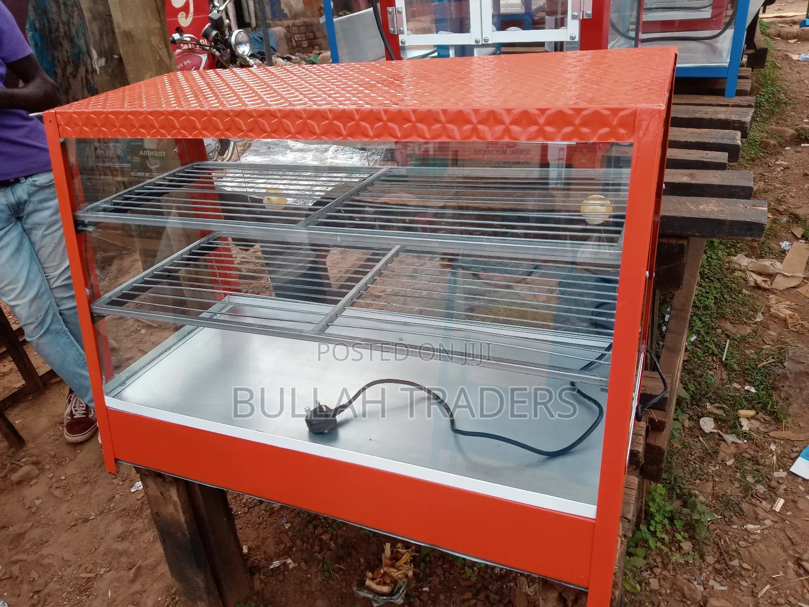 Food Displays Big Size With Warmer and Light