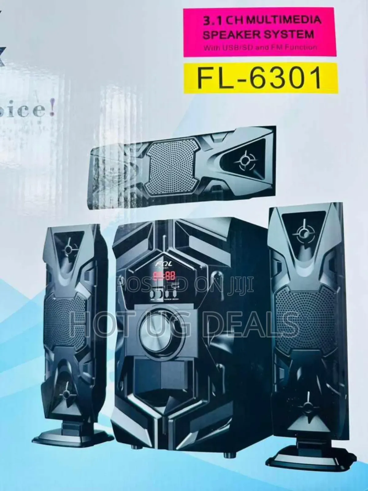3in1 Fol Multimedia Bluetooth Woofer, Fm Radio - Black